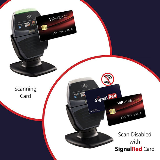 Imagine Card protectie contactless RFID si NFC pentru protejarea cardurilor bancare si pasapoartelor cu cip RFID - Smart Card - pachet cu 3 bucati