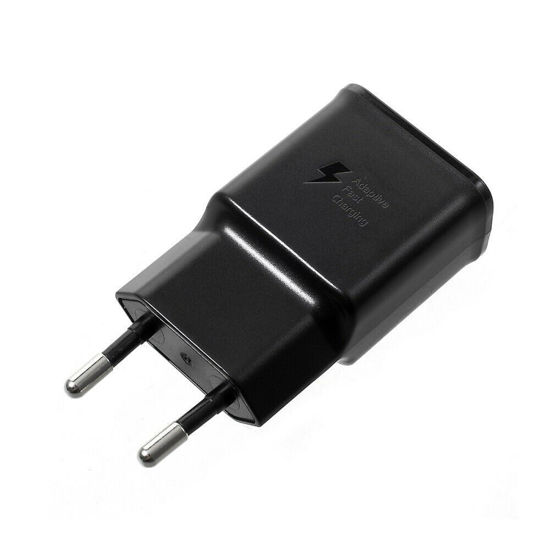 Imagine Set Incarcator pentru  S10,S10+,Note9 , FAST CHARGERS 9V/2A  +CABLU DATE  TYPE-C  GALAXY NOTE 9 ,S10,S10+Note9-NEGRU -BULK