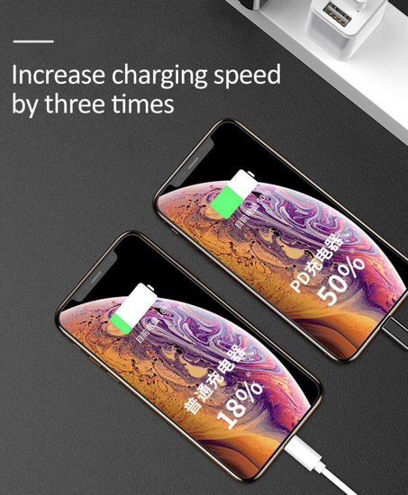 Imagine Cablu Date Usb C to Ligthning  FOXCONN  pentru iphone 11pro/max 9V-Bulk