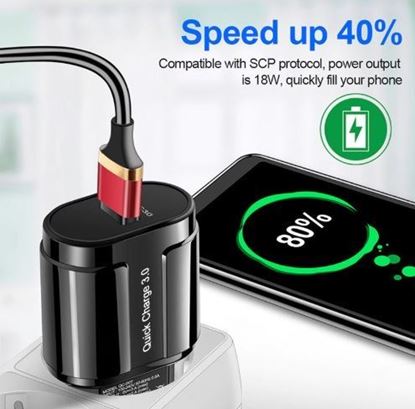 Imagine ADAPTOR  USB FAST CHARGER 3.0  18W