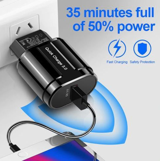 Imagine ADAPTOR  USB FAST CHARGER 3.0  18W