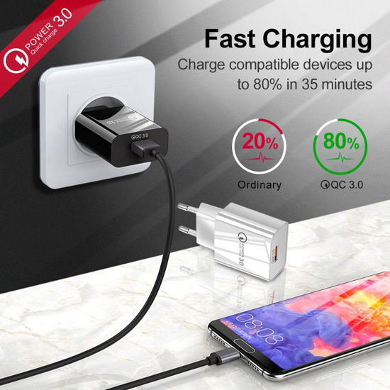 Imagine ADAPTOR  USB FAST CHARGER 3.0  18W