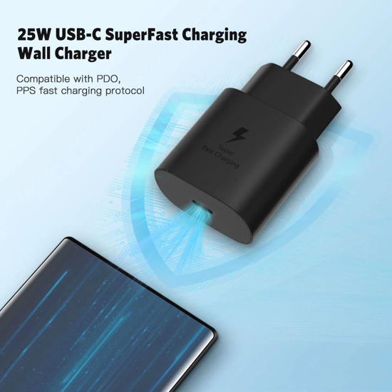 Imagine Set incarcator retea S21 -25W- USB C  -PD Super fast , bulk