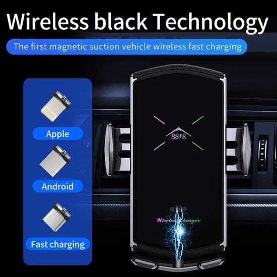 Imagine 3in1 Incarcator Auto Wireless 10W, FAST CHARGE Universal , Smart Sensor ,Universal IPHONE ,SAMSUNG,HUAWEI