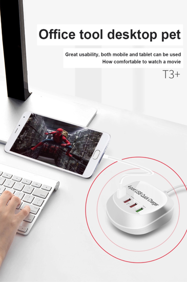Imagine Incarcator Retea Fast Charge 4port Usb ,40W