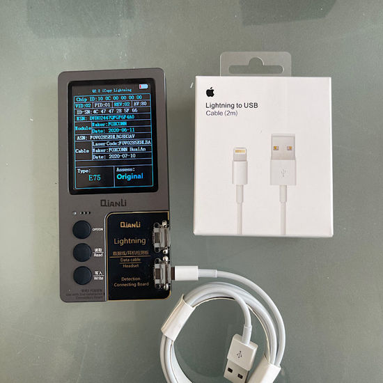 Imagine CABLU DATE  ORIGINAL BULK FOXCONN  pentru Iph 7 -2 METRI  NOU!!