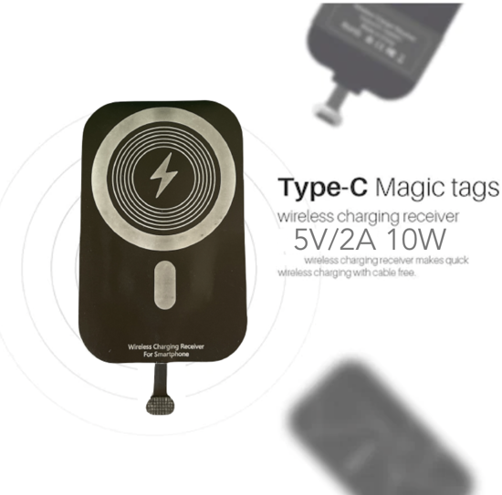 Imagine Set 3in1 Incarcator Wireless 15W, slim pad Super Fast Charge ,wireless receiver typ-C 10w fast