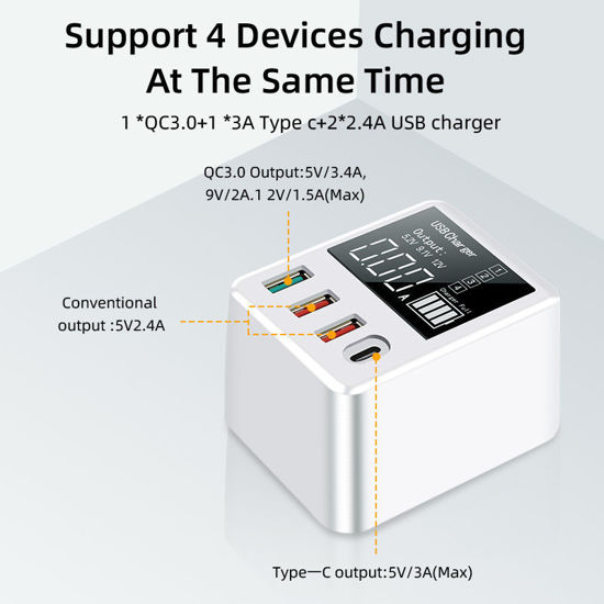 Imagine 40W Quick Charge USB Charger Wall Travel Phone Adapter Fast Charger PD USB C Charger For iPhone 13 12 Xiaomi Huawei Samsung