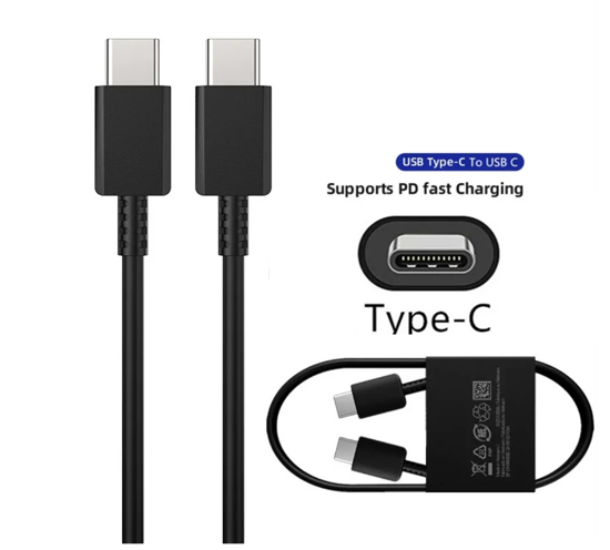Imagine Cablu de date Sam USB Type C, 3A, 1m, Black