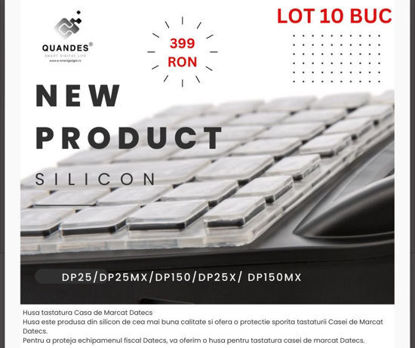 Imagine LOT 10 buc Husa silicon pentru tastatura Datecs DP25/DP25 MX /DP150/DP25X