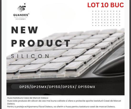 Imagine LOT 10 buc Husa silicon pentru tastatura Datecs DP25/DP25 MX /DP150/DP25X