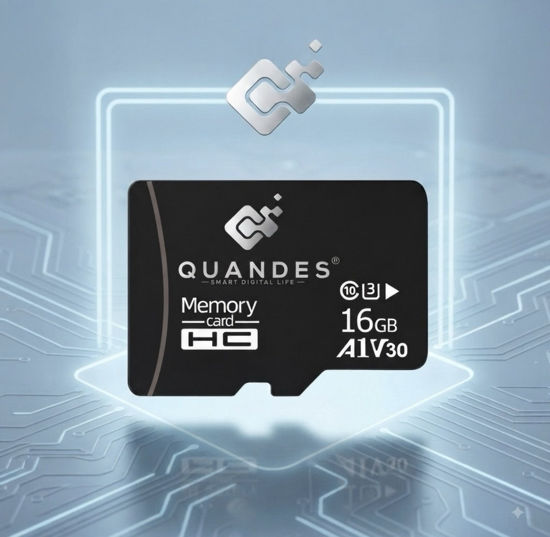 Imagine Card de memorie QUANDES® Premum MicroSDHC, 16GB, Class 10, Mare viteza U3, V30, A1 Viteza de citire Max 83 MB/s ,Viteza de scriere 55 MB/s (36 ron pe buc) Lot 10 buc